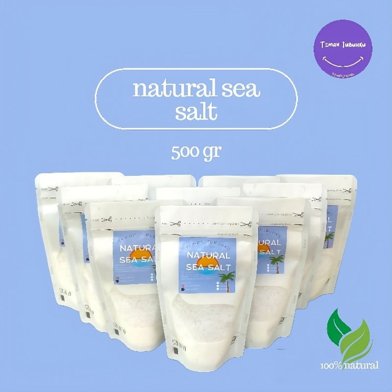 

GARAM LAUT NATURAL HALUS 500 GR || GARAM NATURAL HALUS 1000 GR || NATURAL SEA SALT FINE
