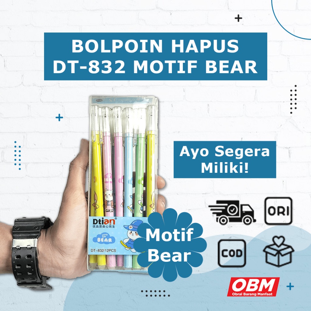 

Bolpoin Bisa Dihapus DT-832 Motif Bear: Inspirasi Kreatif dengan Kelebihan yang Menggemaskan!