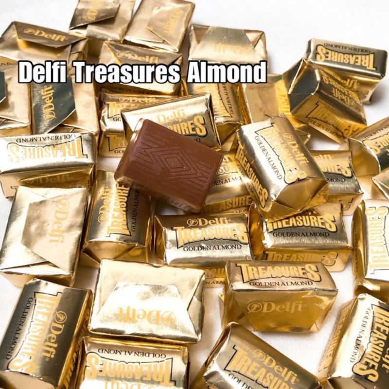 Delfi kiloan murah treasure almond 500gr
