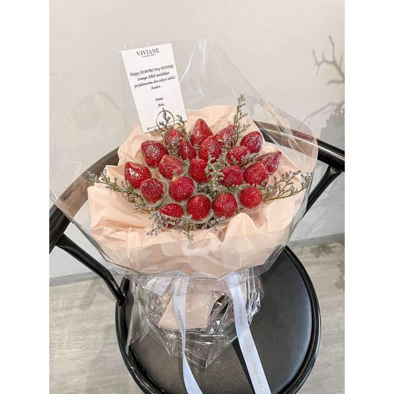 

buket strawberry hadiah valentine