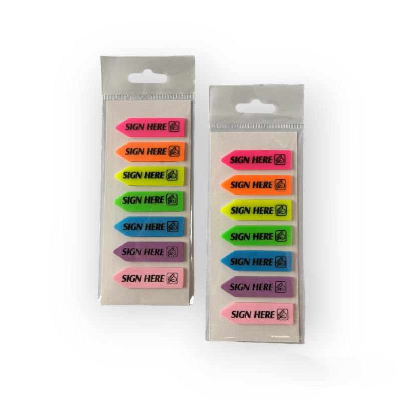 

Sticky note panah / Sticky note sign here 7 warna