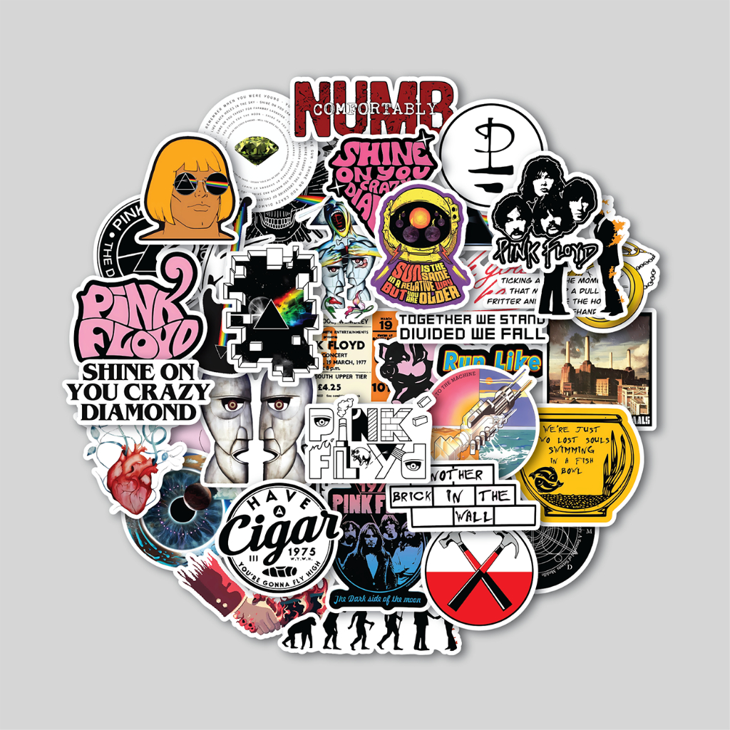 

STICKER PACK PINK FLOYD | STICKER TUMBLER | STIKER LAPTOP KOPER HELM