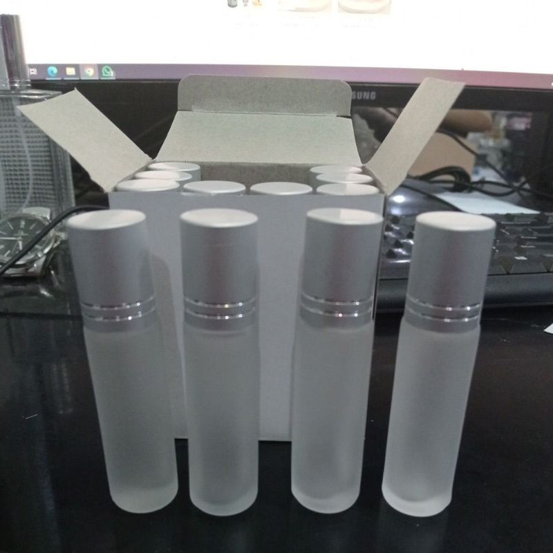1 PCS BOTOL ROL DOFF SILVER UKURAN 8 ML HARGA PER PCS ( botol kosong )