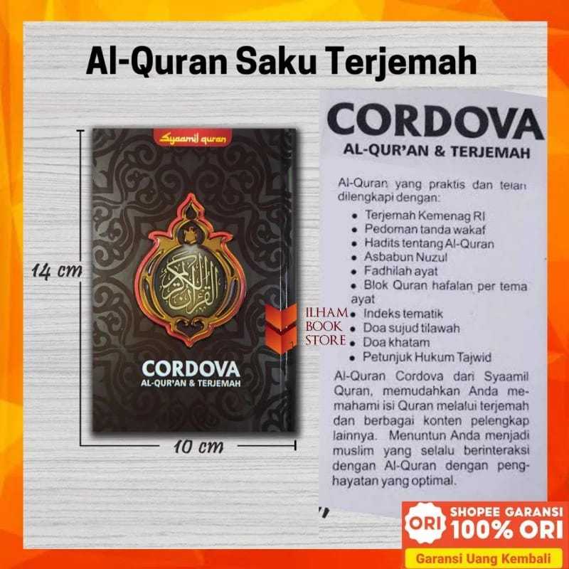 Al-Quran Terjemah Cordova A6 HC Quran Saku Kecil Original | Syaamil Quran