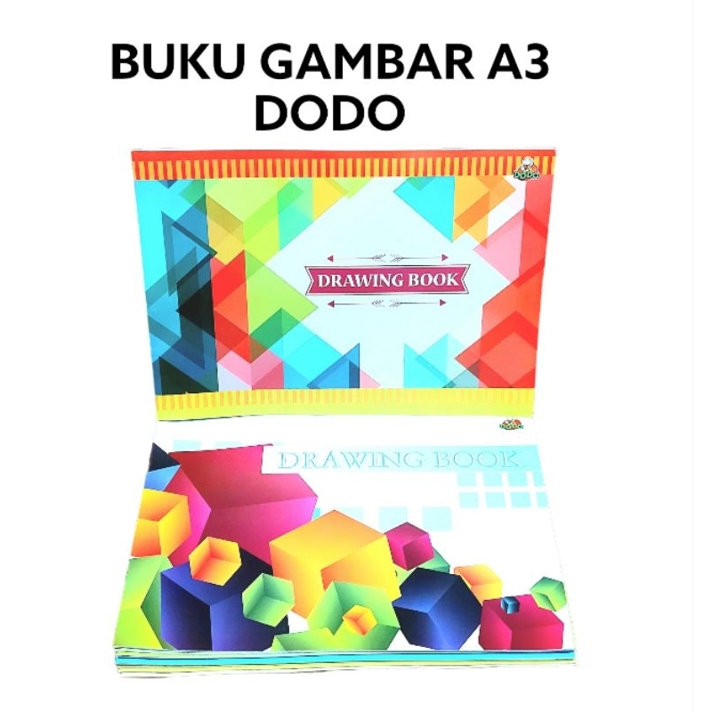 Buku gambar ukuran A3  BESAR 1 pack 10 Buku Drawing Book