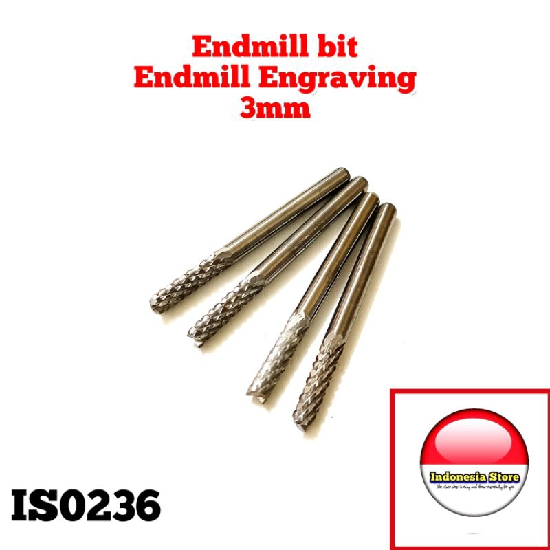 Endmill engraving 3mm CNC router bit tungsten carbide