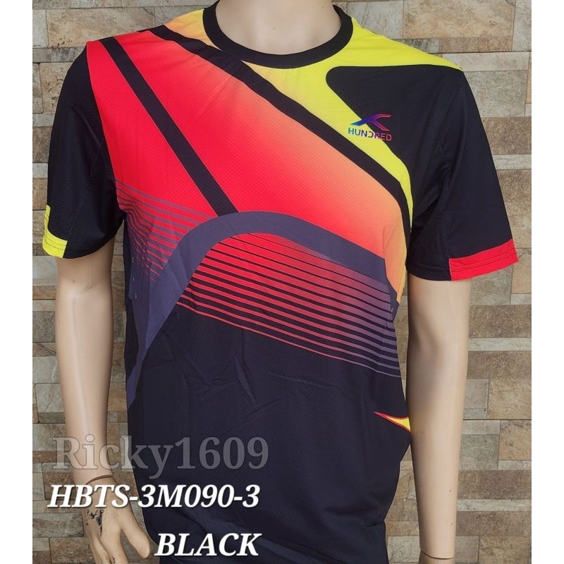 BAJU BADMINTON HUNDRED HBTS-3M090 - JERSEY HUNDRED HBTS-3M 090 - ORIGINAL HUNDRED