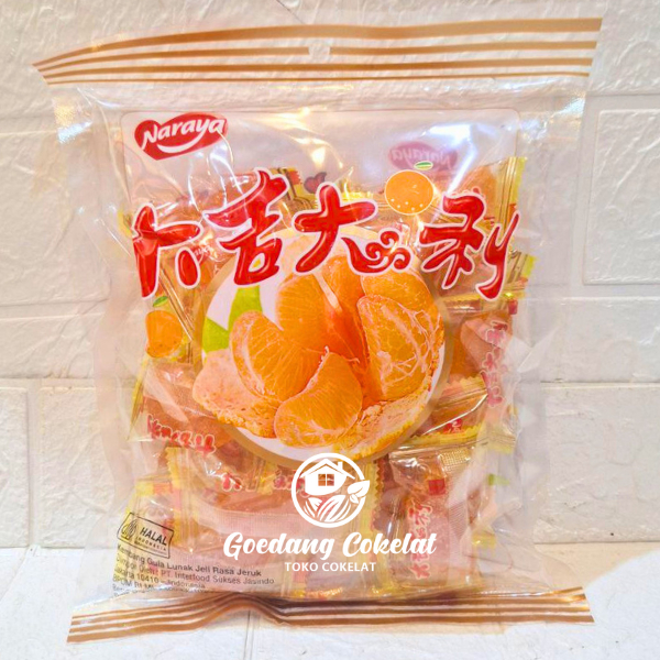 

Naraya Jelly Jeruk Mandarin Orange Candy 500gr HALAL