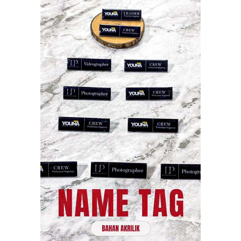 

Nametag Nama Dada Nametag Akrilik Nametag Peniti Nametag Akrilik Resin Nametag Magnet