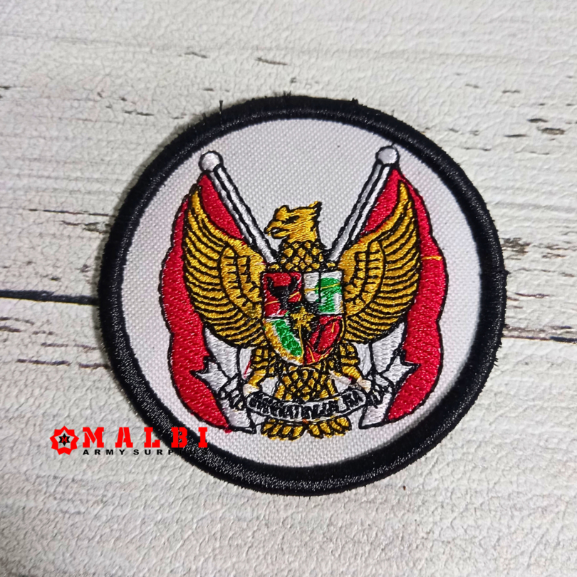 Atribut Bet Badge PEMUDA PANCASILA Garuda Bulat Timbul
