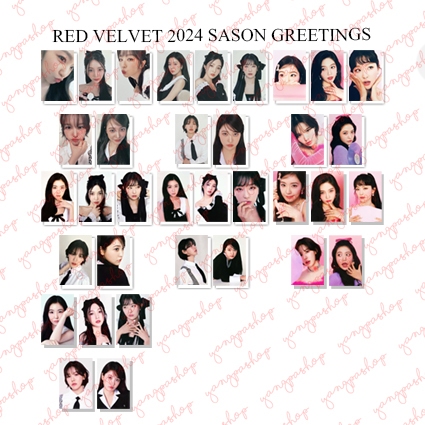 [READY / SET] REVE 2024 SEASON GREETINGS RED VELVET SG PHOTOCARD FAN MADE UNOFFICIAL YANGPASHOP IREN