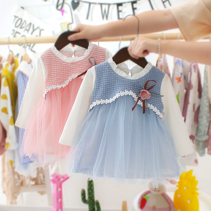 XC26619 Bayi  2 TAHUN  Yu Jin Dress  Dres Pesta Baby Perempuan Drees Tutu Korean Style Anak Cewek ki