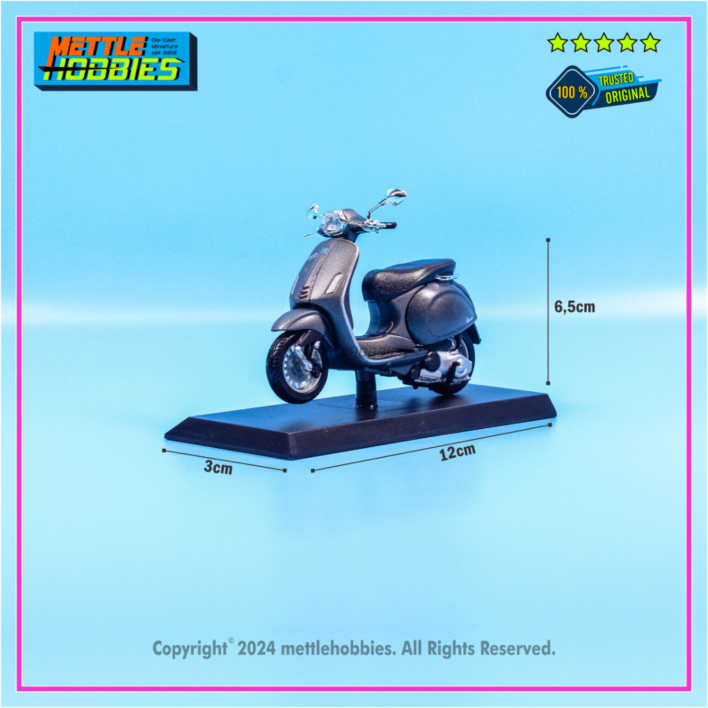 Maisto Fabbri Centauria 2014 Vespa Sprint 150 ABS Diecast Miniatur Replika Motor Scooter Bike 1:18
