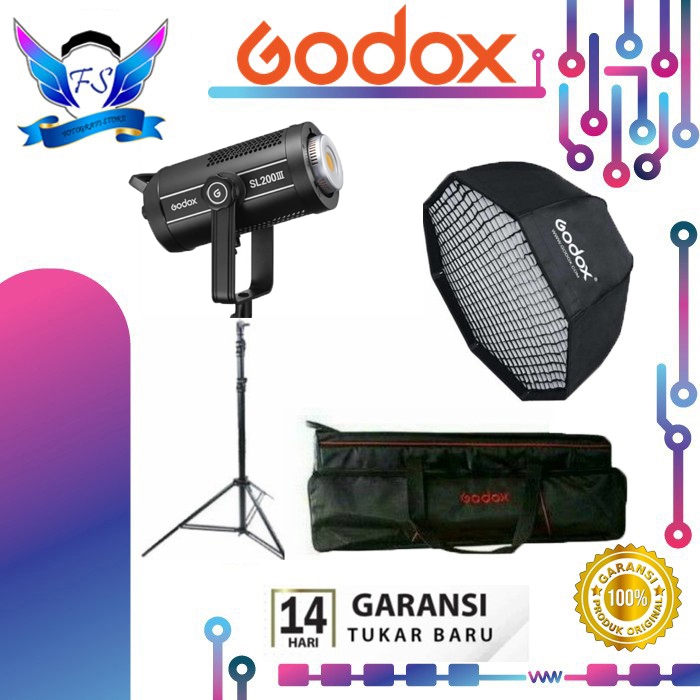 Paket Sl200iii Softbox Stand dan tas