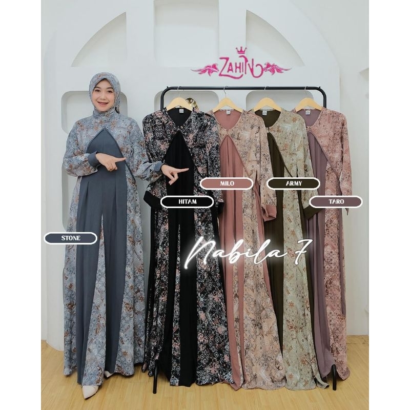 NABILA SERIES ENAM ORIGINAL BY BRAND ZAHIN ORI GAMIS LD 110 BUSUI FRIENDLY FREE HIJAB JILBAB SEGIEMP