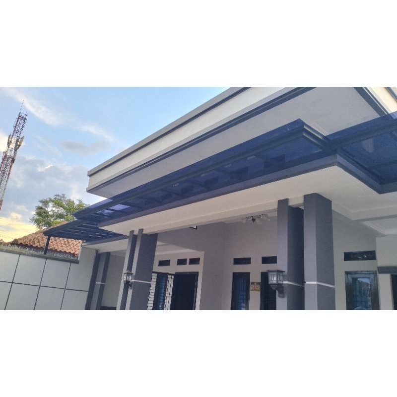 Kanopi Solarflat/Kanopi Murah/Besi Hollow Galvanis/Jasa Las Kanopi