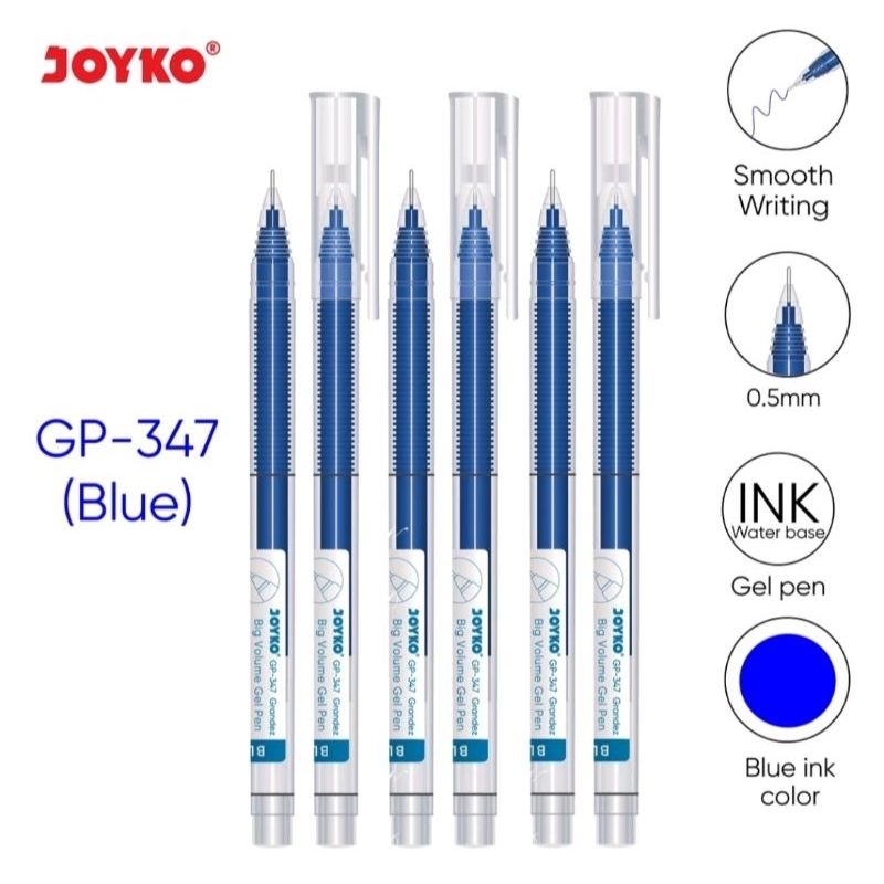 

Gel Pen Pulpen Pena Joyko GP-330 Big Fill Gel 0.5