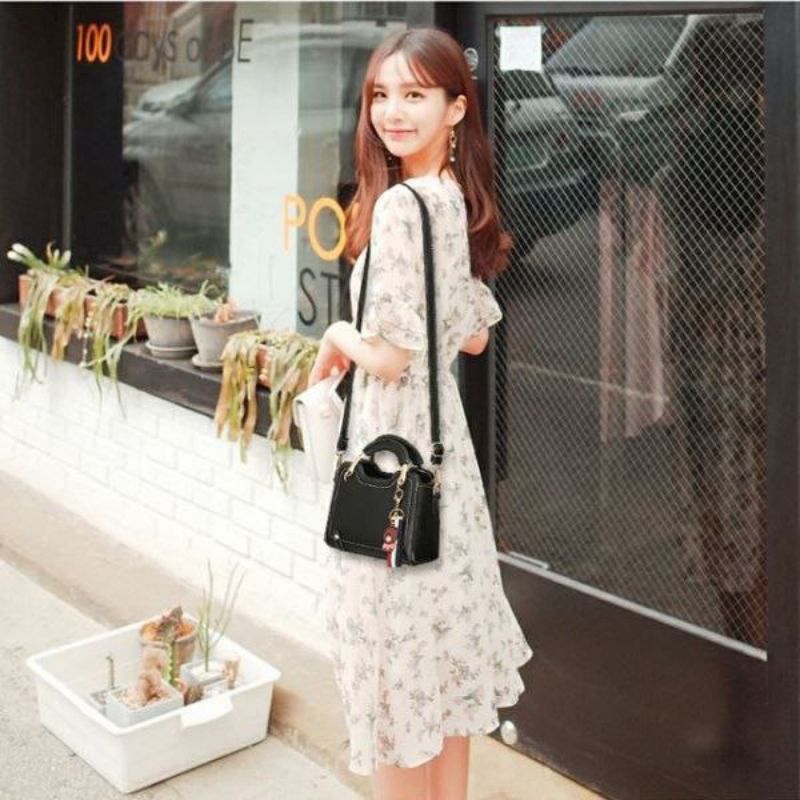 Tas Import BTH629/Tas Jinjing Wanita Elegan/Handbag Gantungan Bear Import Terbaru