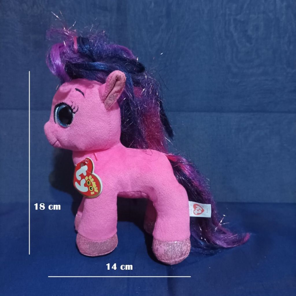 Boneka TY Ruby the Pink Pony Beanie Boos