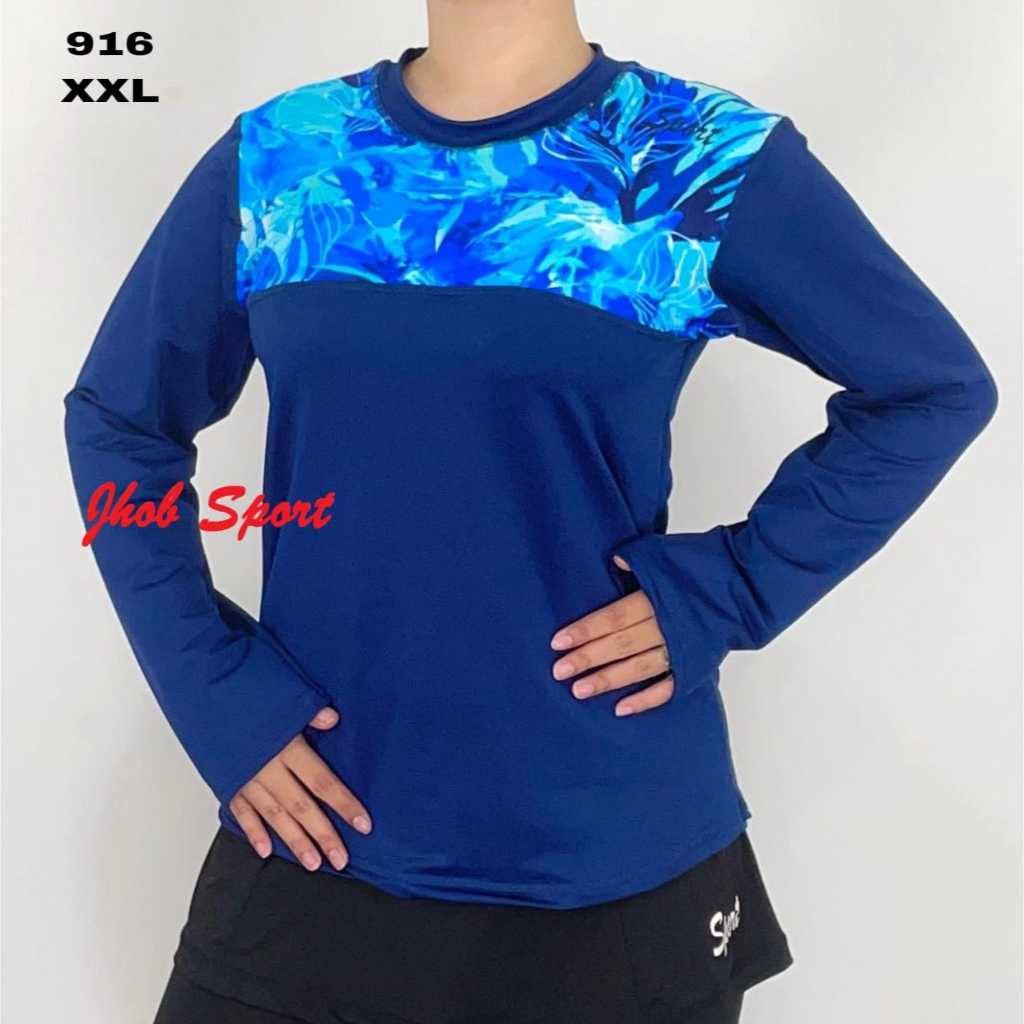 Atasan Olahraga Senam Jumbo/Baju Olahraga Wanita Senam Aerobic/Kaos Olahraga Lengan Panjang Wanita J