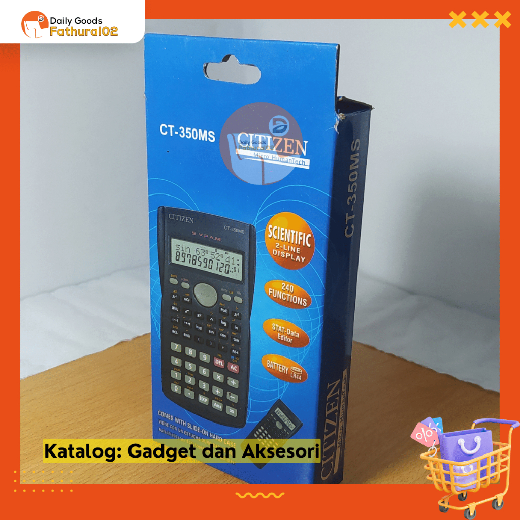 

Box Dus Kosong Kalkulator Citizen Micro HumanTech CT-350MS