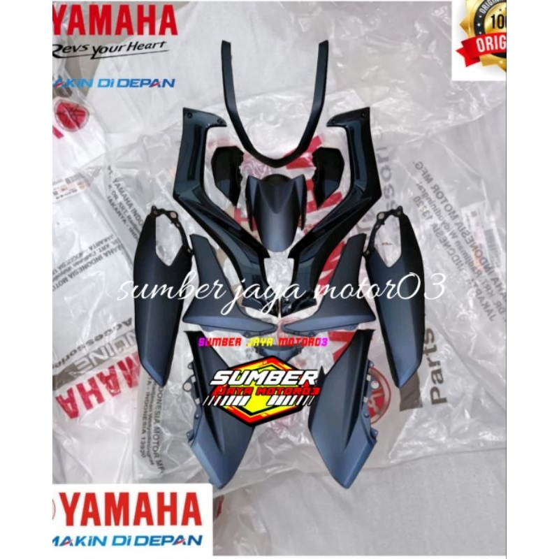 Body body halus full set nmax old hitam doff 2DP- original yamaha