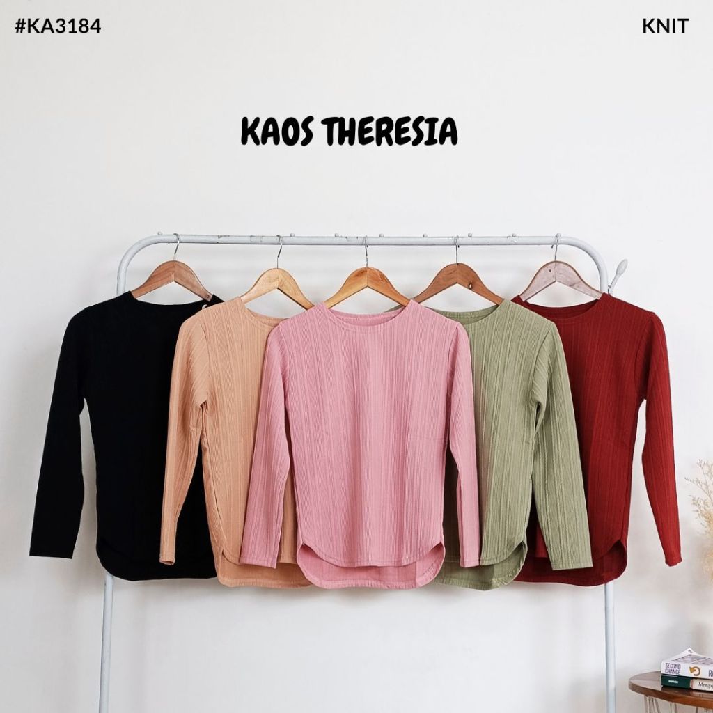 KAOS THERESIA BAHAN KNIT