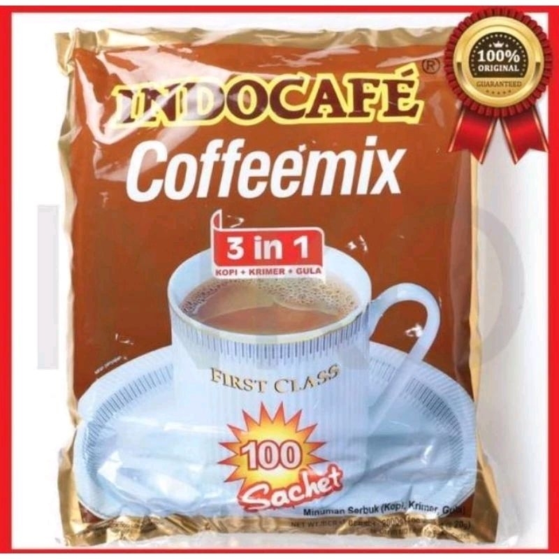 

INDOCAFE COFFEEMIX 3 in 1 [ 100 Sachet @20 gr ]