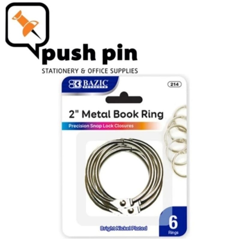 

Bazic Metal Book Ring 214
