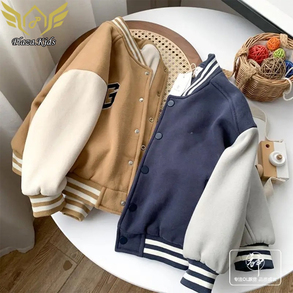 JAKET BOMBER  G VARSITY ANAK UKURAN 2-12 JAKET ANAK KIDS VARSITY