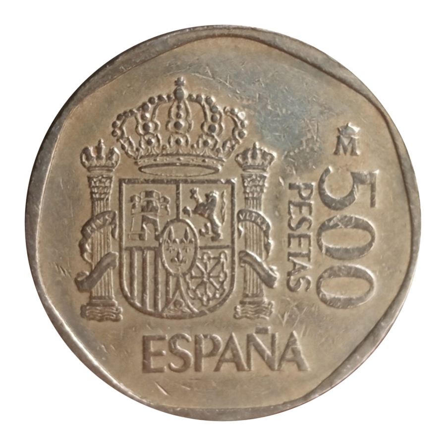 Koin Kuno Spanyol 500 Pesetas 1987-1990 (tahun acak) | Koin Asing Mancanegara