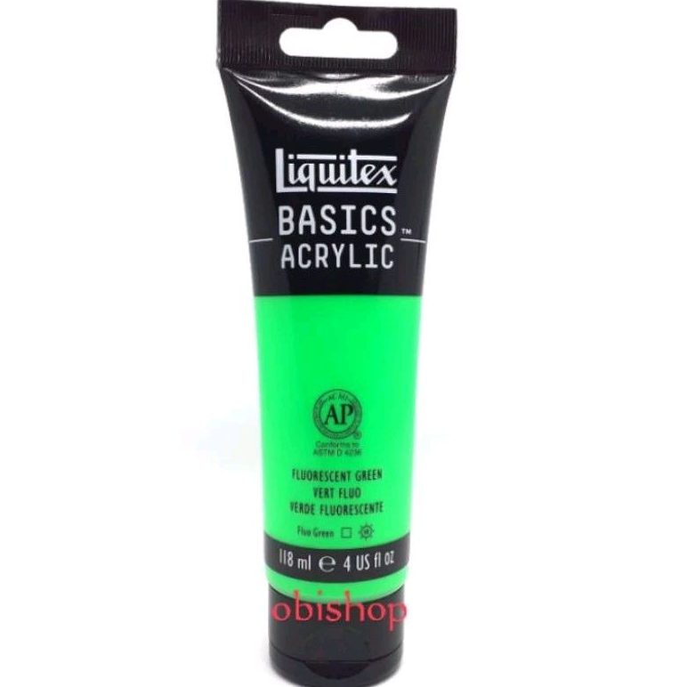 

Cat Akrilik Liquitex Basics Acrylic Colour 118 ml Fluorescent Green