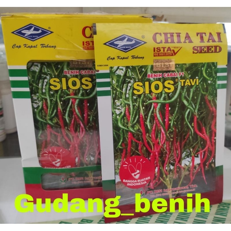 Benih cabe kriting SIOS TAVI F1 10 gram 100% Original