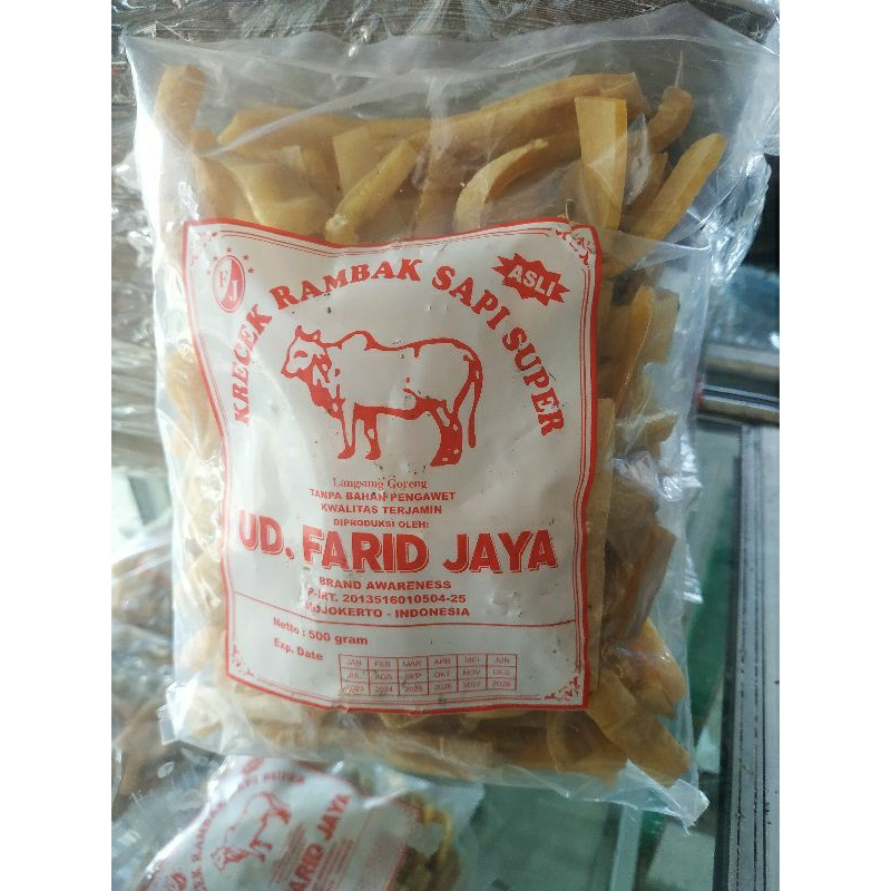 

Rambak sapi asli FARID JAYA 500g (stik biasa)