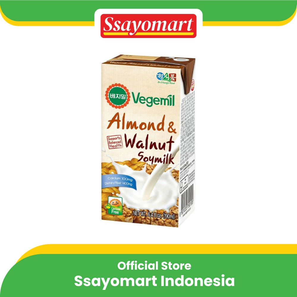 

Vegemil Almond & Walnut Soymilk 190ml / Korean Soy Milk