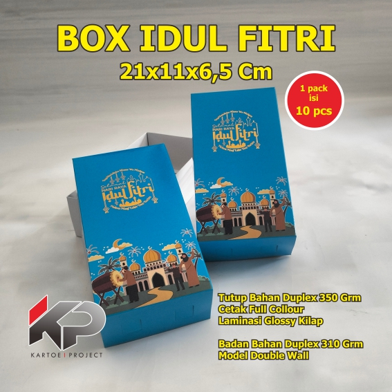 

21x11x6,5 cm BOX KEMASAN IDUL FIRI, BOX HAMPERS IDUL FITRI, KEMASAN IDUL FITRI