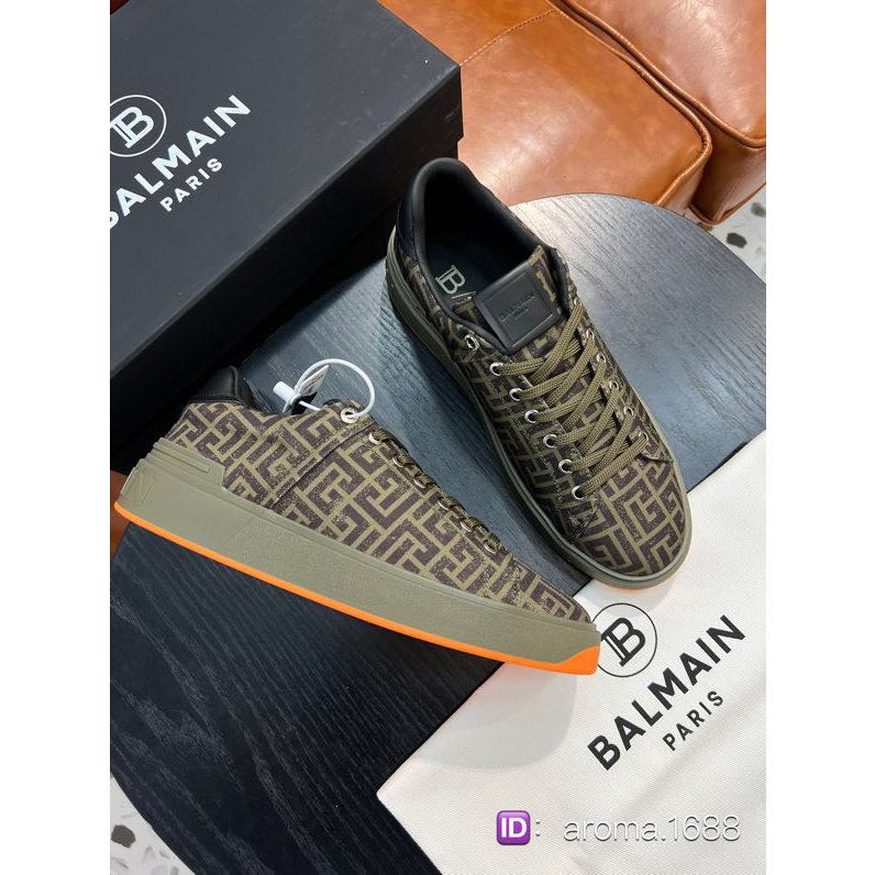 Balmain B-Court Classic Logo Printed Board Shoes
