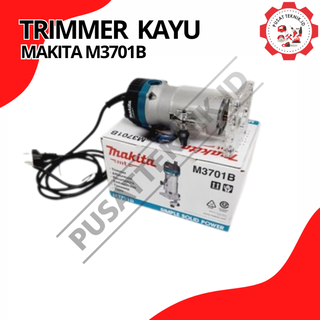 TRIMMER MAKITA M3701B / MT 370 Maktec MT370 Maktec Mesin Profil Router Trimmer Kayu