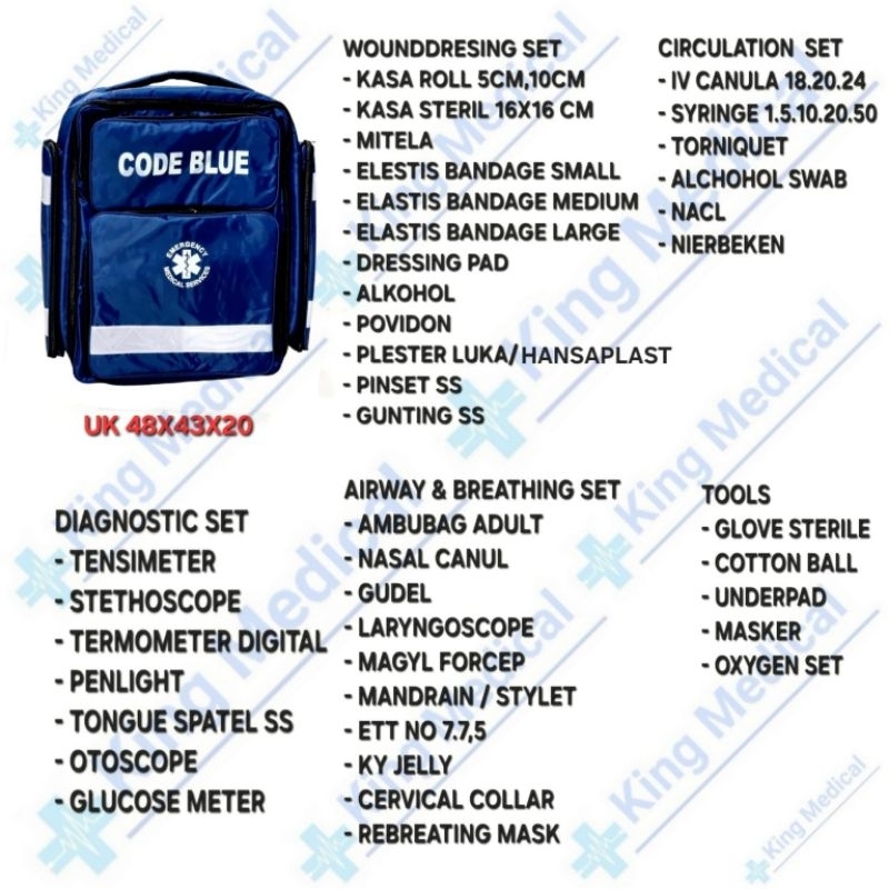 Emergency Code Blue Set