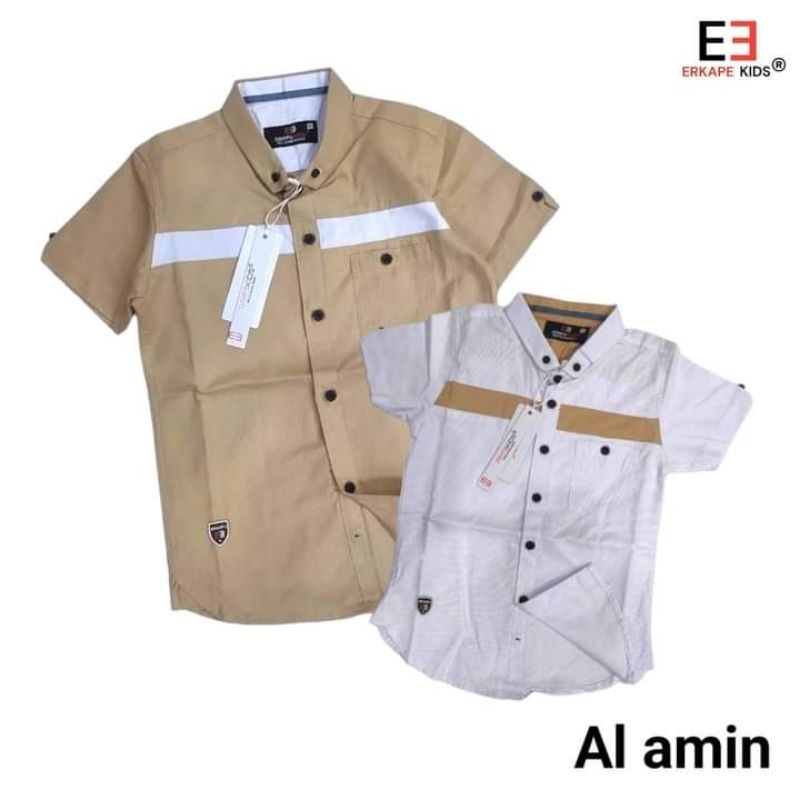 Al Amin - Kemko Anak Kombinasi - Kemeja Koko Anak Ukuran 4-6