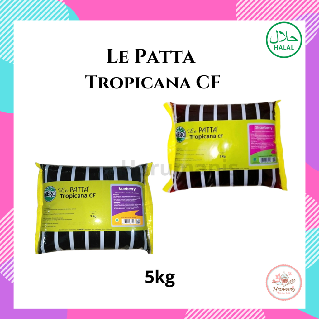 

Selai Le Patta Tropicana CF Strawberry Blueberry 5kg