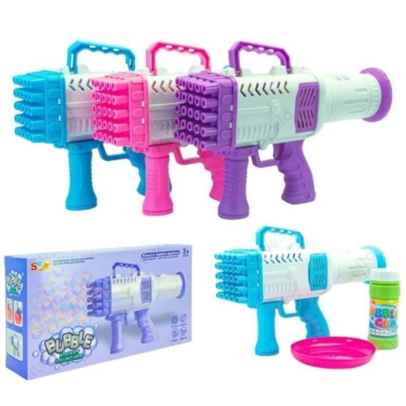 Mainan Bubble Gun Besar Jumbo 25 lubang / Big Bubble Gun / Mainan Tembak Gelembung / Mainan Anak SS 