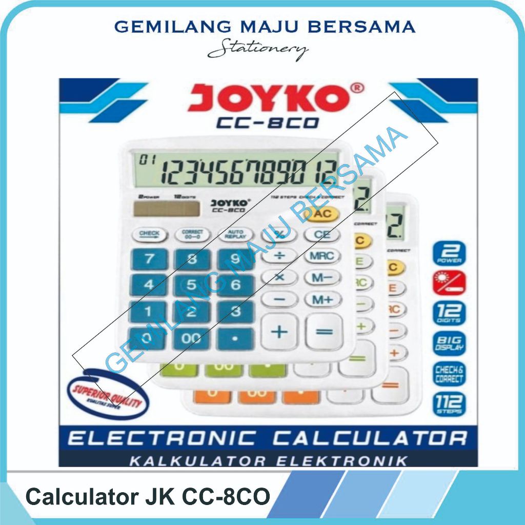 

Calculator / Kalkulator Joyko CC-8 CO 12 Digits