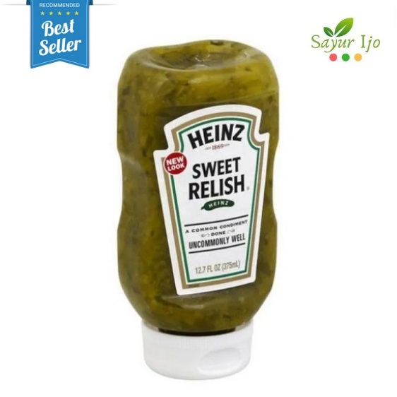 

HEINZ Acar Buah Timun Squeezable Sweet Relish 375 ML / BOTOL Gherkins Pickles Premium