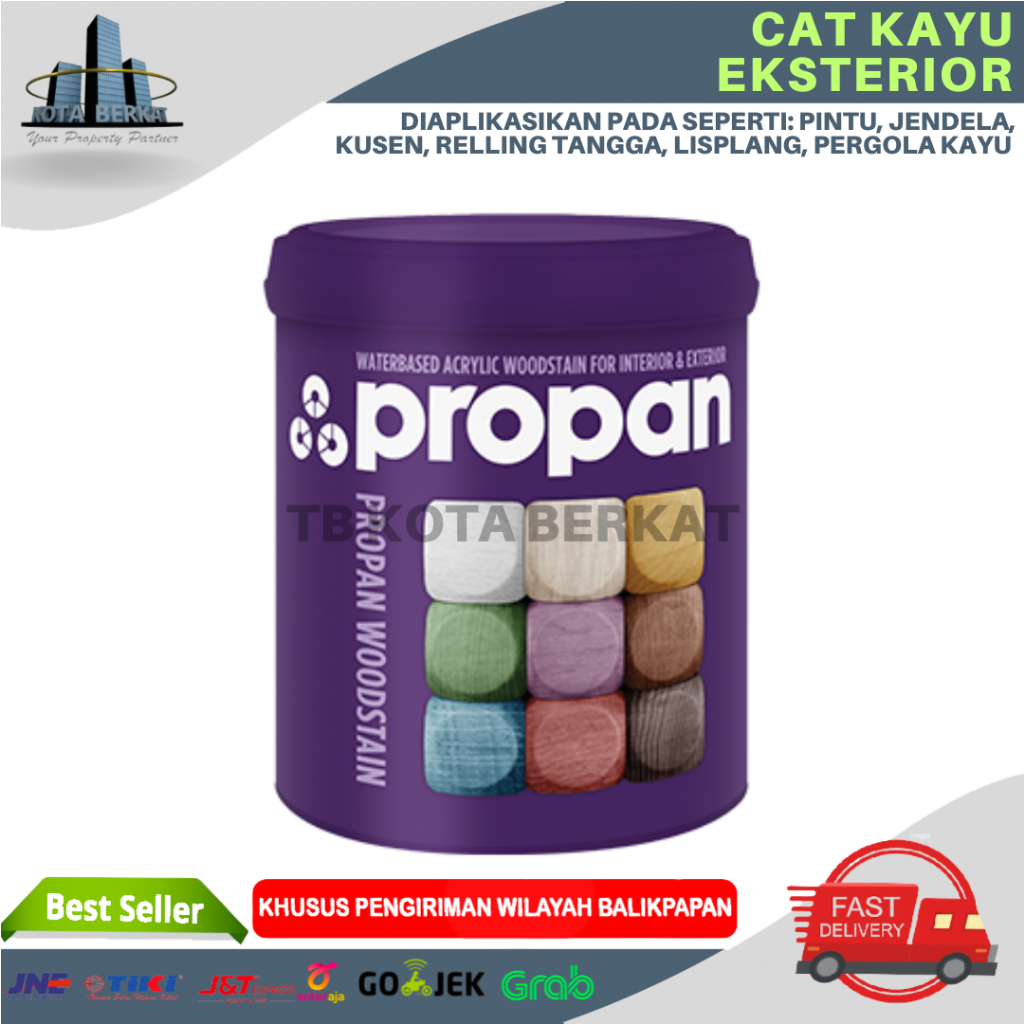 PROPAN WOODSTAIN PWS-631/ CAT POLITUR WATERBASED 1L WARNA STANDAR