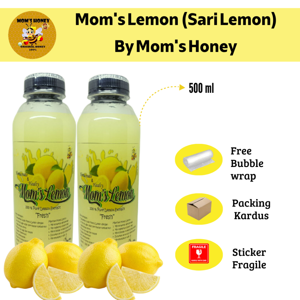 

Sari Lemon Fresh By Moms Honey / Air Lemon Murni 500 ml