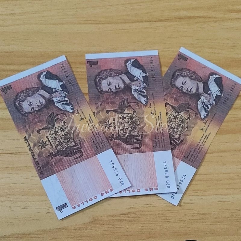 Replika Uang Dolar Australia / AUD / Australian Dollar / Uang Mainan / 1 AUD / 1 Dolar Australia