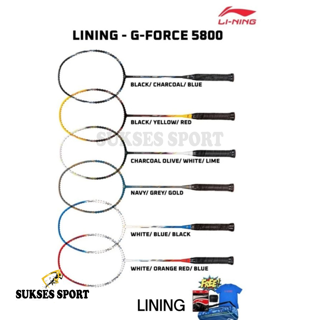Raket Badminton LINING G FORCE 5800 SUPERLITE