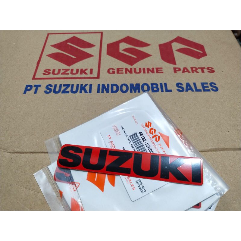 Stiker, Emblem Suzuki Untuk All Motor Suzuki Original SGA 100%,  Merah Hitam