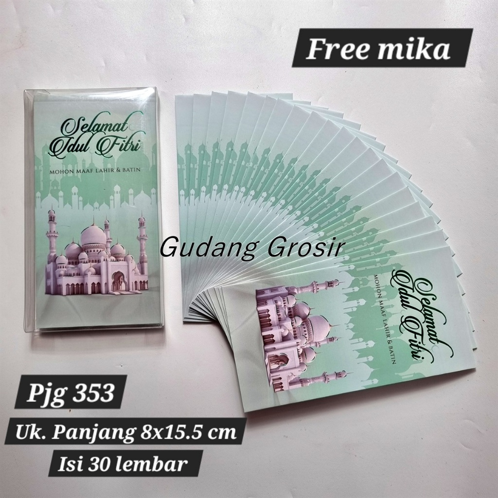 

ANGPAO AMPLOP LEBARAN IDUL FITRI JUMBO PANJANG KOTAK MIKA ISI 30 PREMIUM MURAH READY STOCK